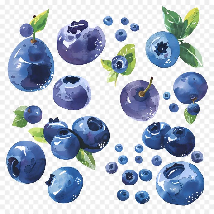 Bleuets，Peinture à L'aquarelle PNG