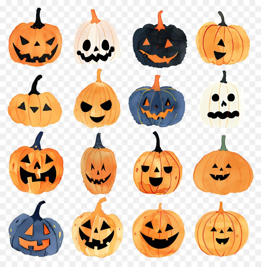 Jack O Lanterns，Citrouilles PNG