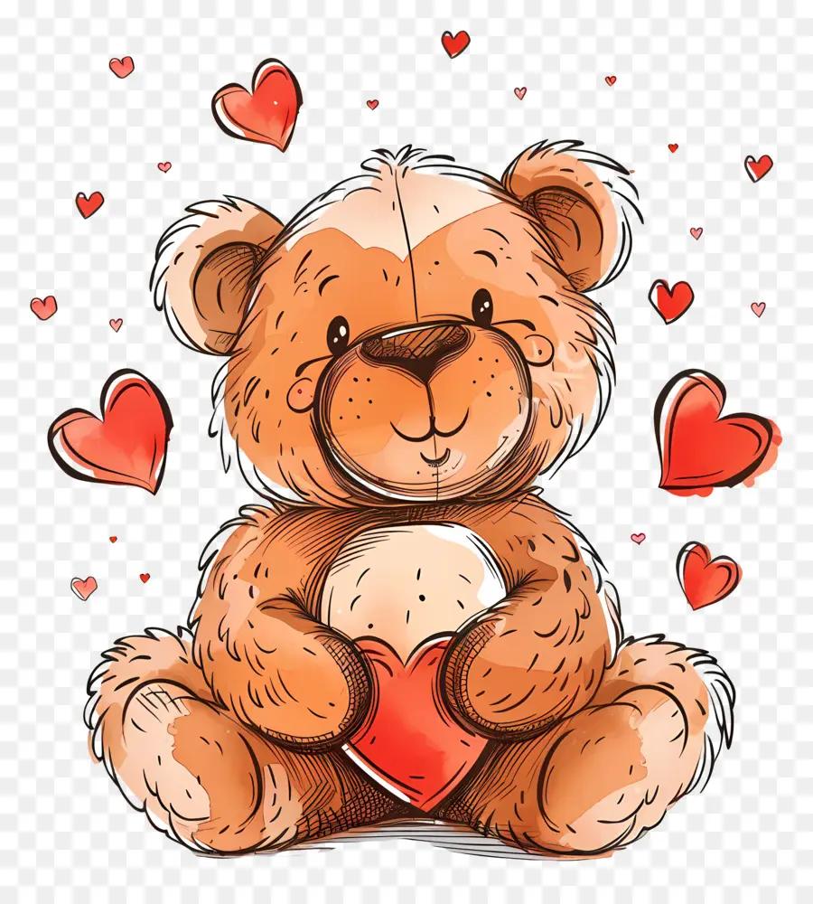 Nounours，Le Jour De Valentines PNG