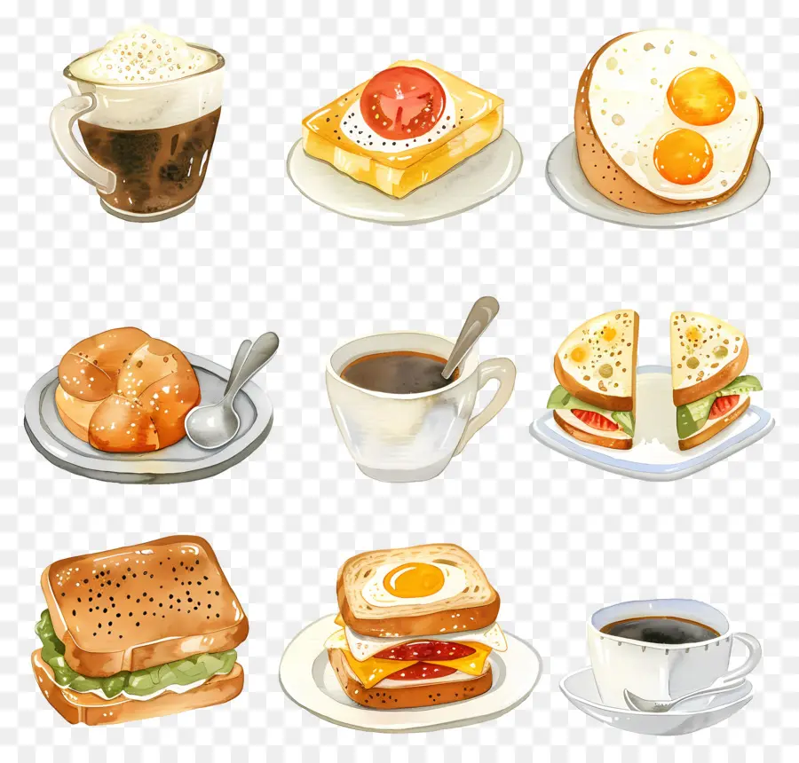 Le Petit Déjeuner，Toast PNG