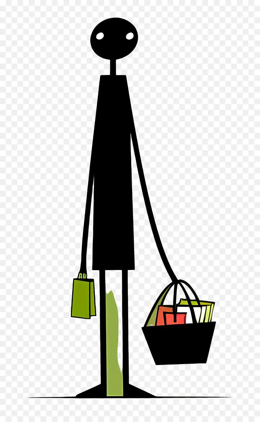 Stick Figure Shopping，Shopping PNG