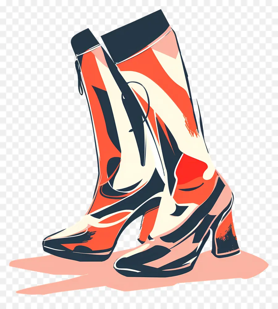 La Mode Des Bottes，Coloré Bottes PNG