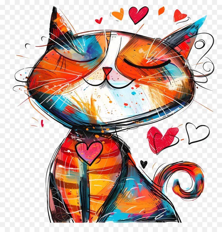 Chat，Le Jour De Valentines PNG