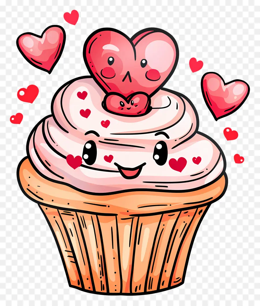 Cupcake，Le Jour De Valentines PNG