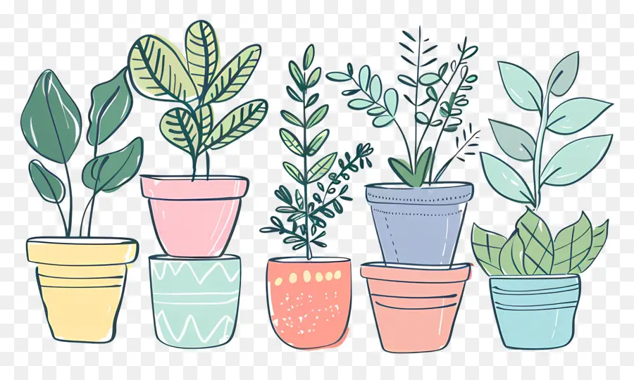 Plantes D'intérieur Dans Des Pots，Les Plantes En Pot PNG