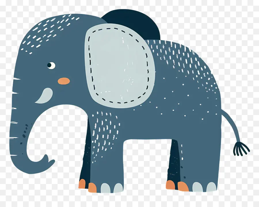 L'éléphant，Gris PNG