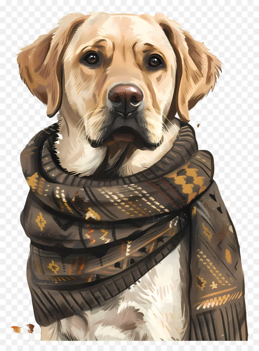 Labrador En Pull，Chien PNG