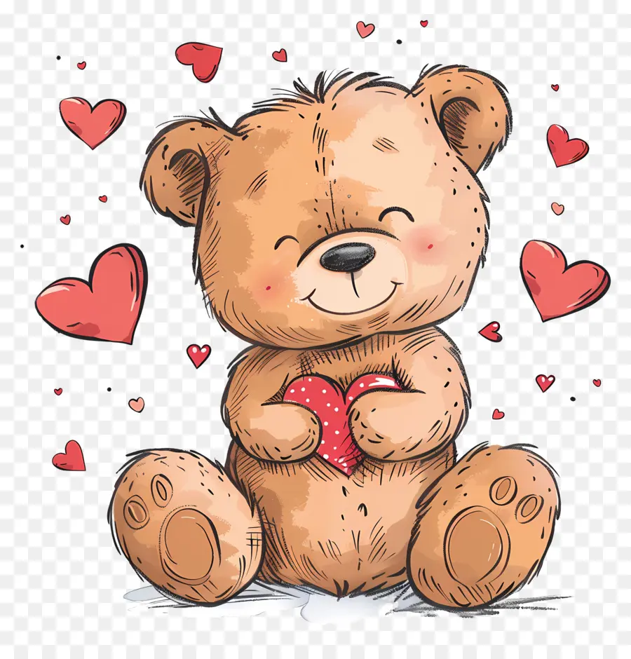 Nounours，Le Jour De Valentines PNG