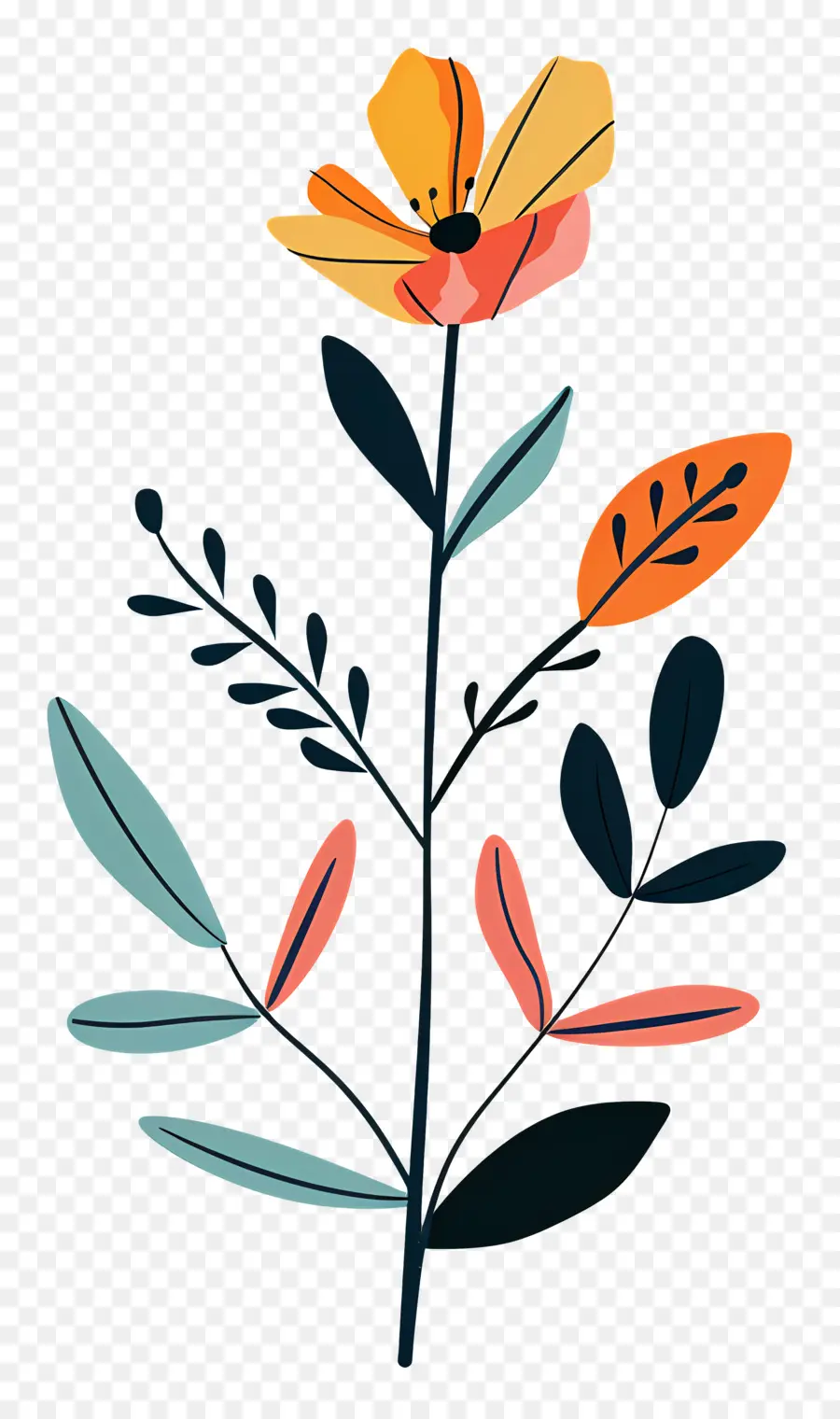 Tige De Fleur，Fleur PNG