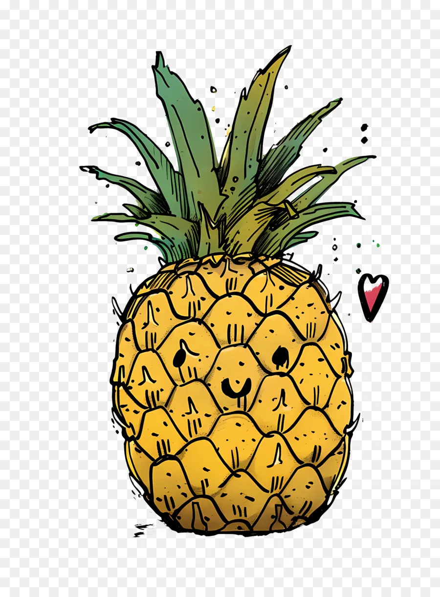 L'ananas，Sourire PNG