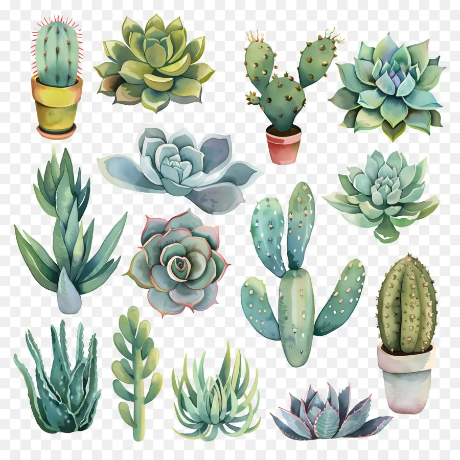 Plantes Succulentes，Cactus PNG