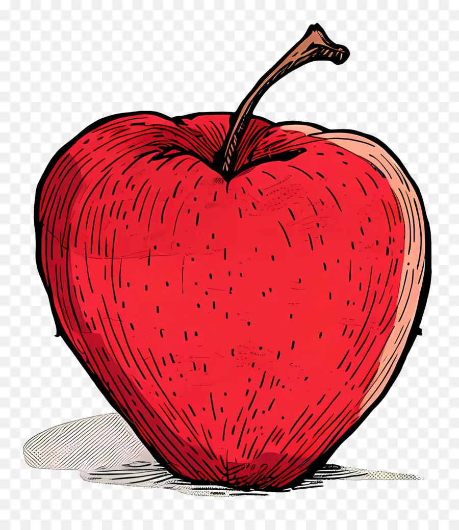 Dessin Animé Apple，Pomme Rouge PNG