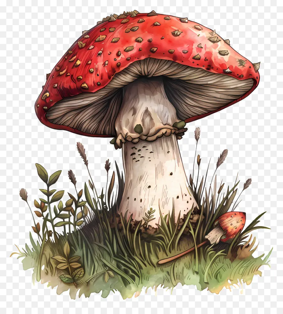 Champignons，Rouge PNG