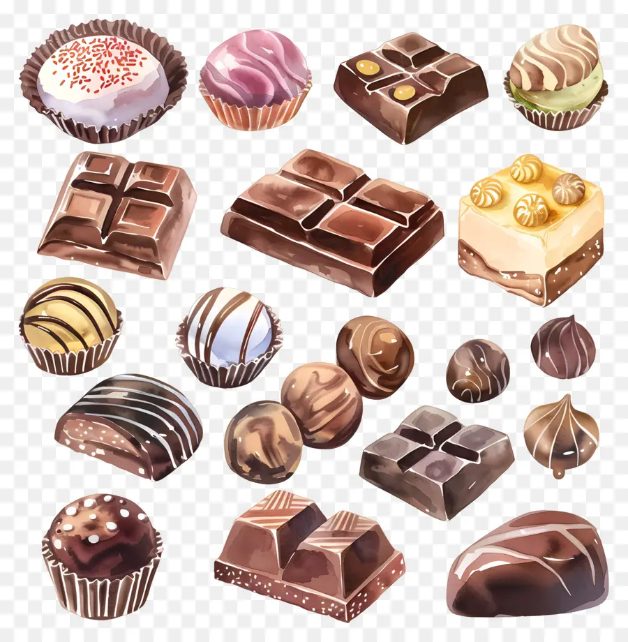 Chocolats，Les Barres De Chocolat PNG