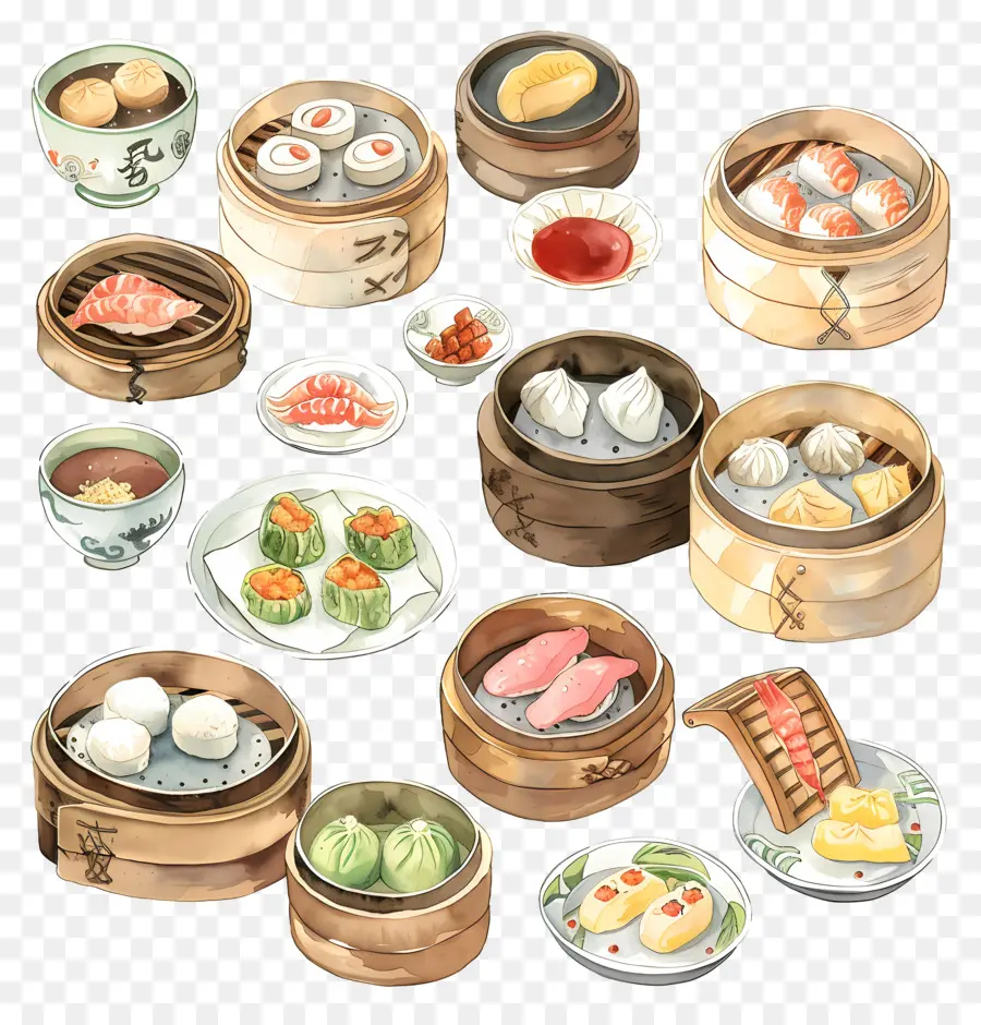 Dim Sum，Boulettes PNG