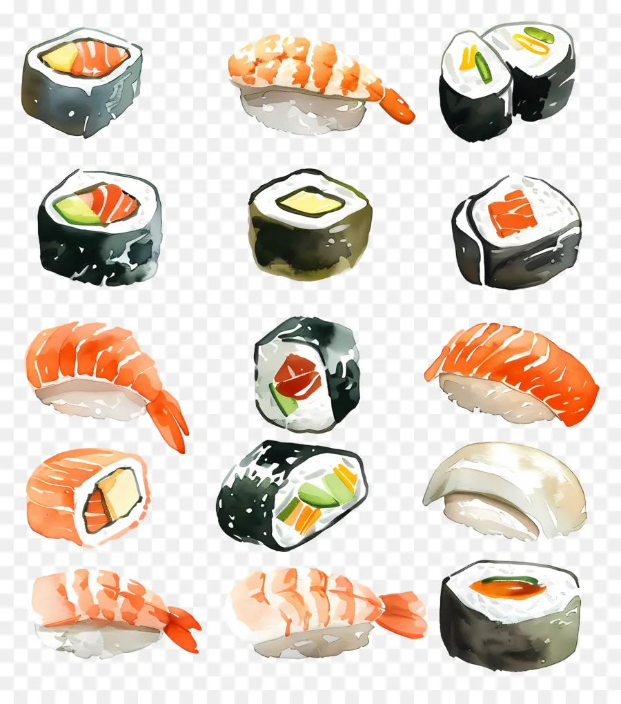 Sushi，Les Poissons PNG