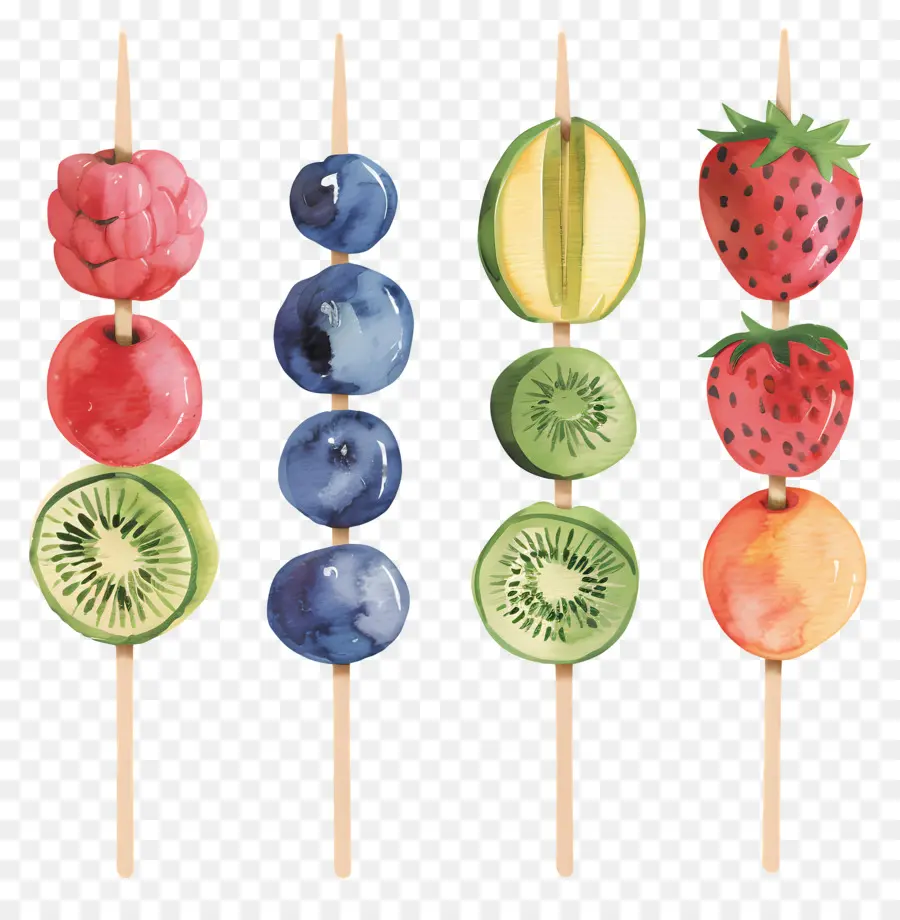 Brochettes De Fruits，Fruits PNG