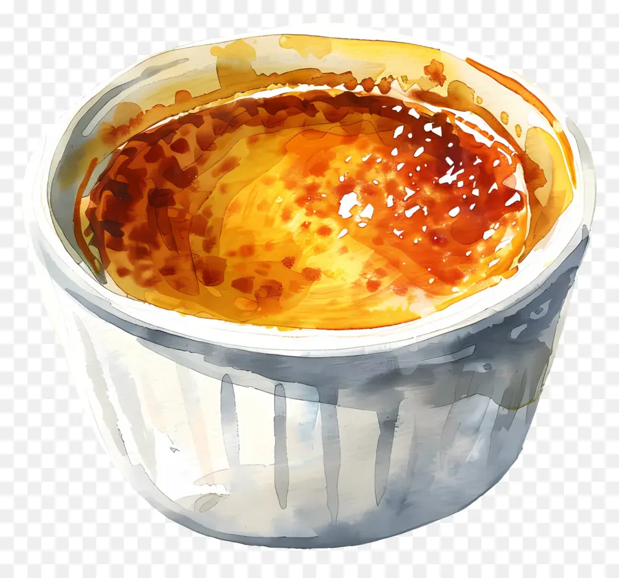 Crème Brûlée，De L'eau Chaude PNG