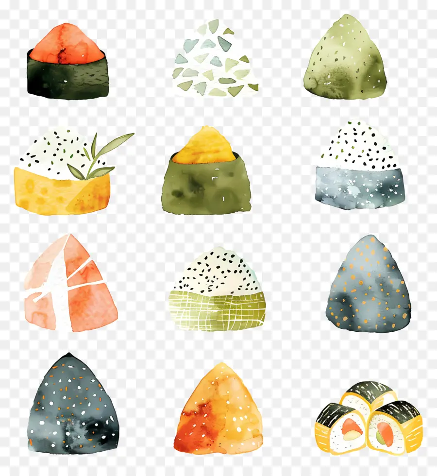 Onigiri，La Cuisine Japonaise PNG