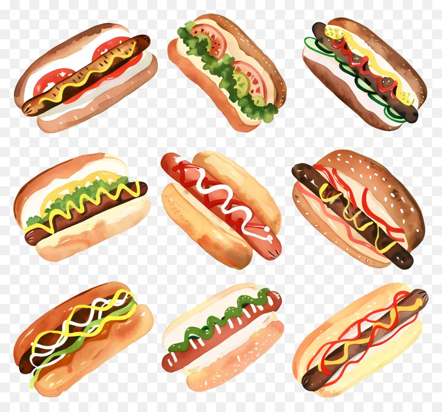 Les Hot Dogs，Condiments PNG