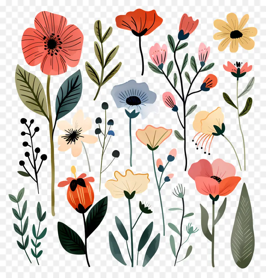 Fleur，Vintage Fleurs PNG