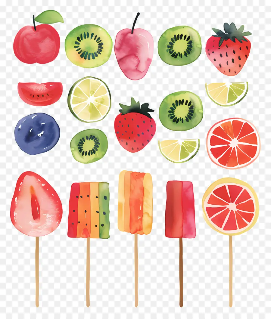 Brochettes De Fruits，Fruits PNG