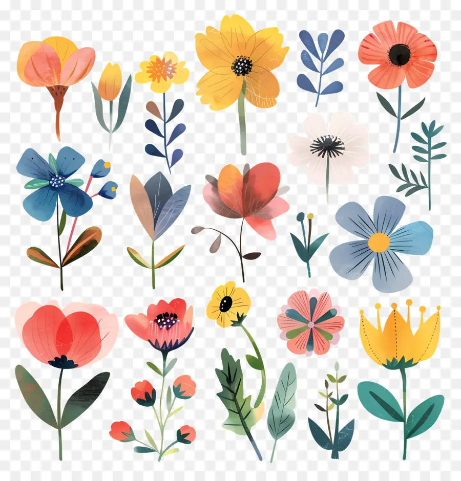 Fleur，Aquarelle Fleurs PNG