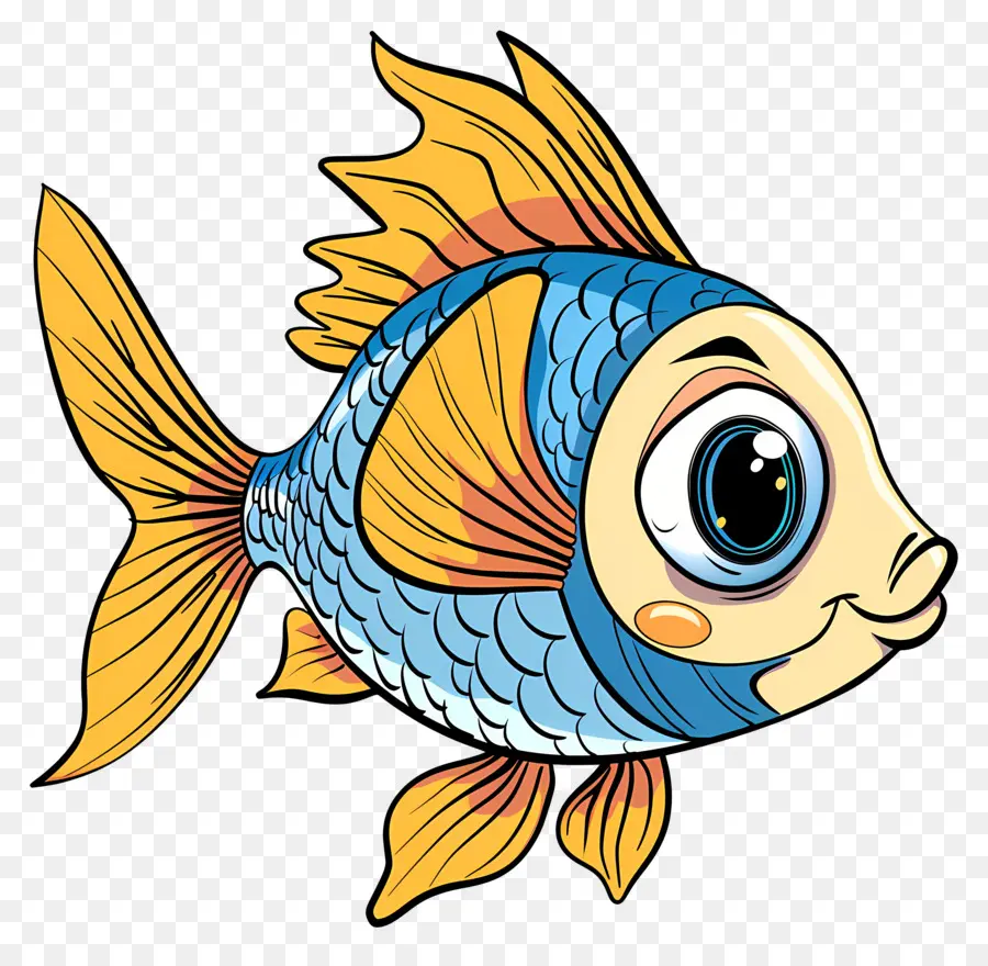 Mignon Poisson，Dessin Animé De Poissons PNG