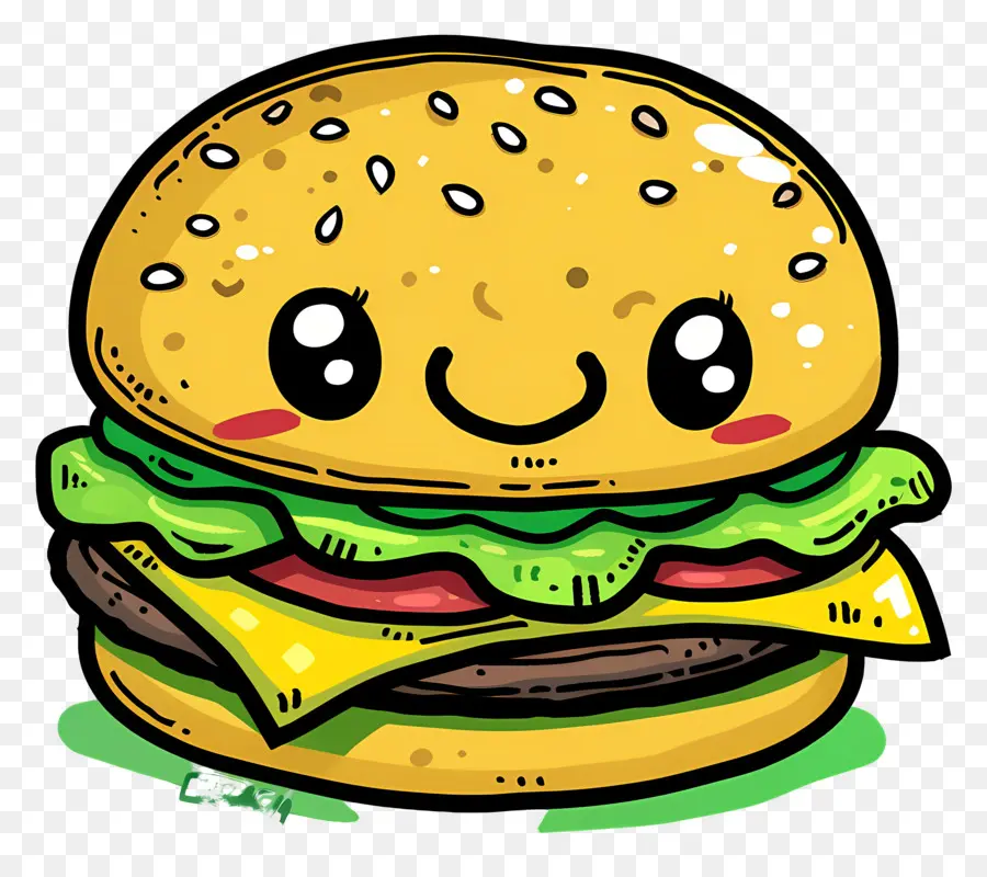 Dessin Animé Hamburger，Dessin Animé Burger PNG