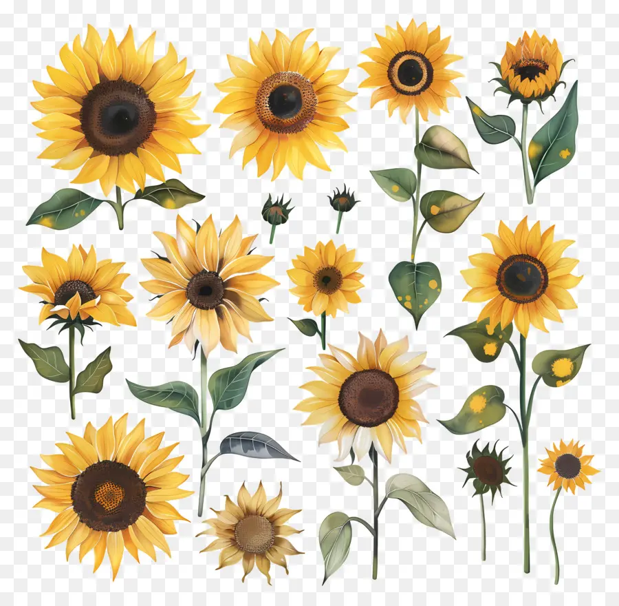 Tournesols，Jaune PNG