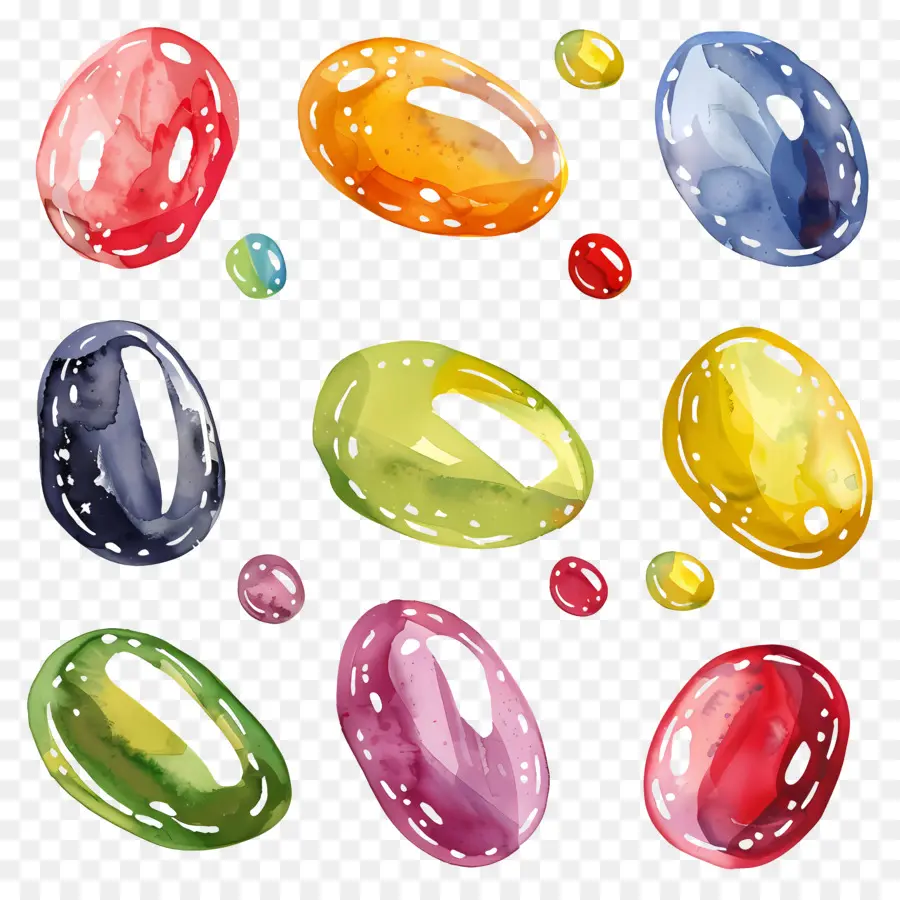 Les Fèves à La Gelée，Oeufs Colorés PNG