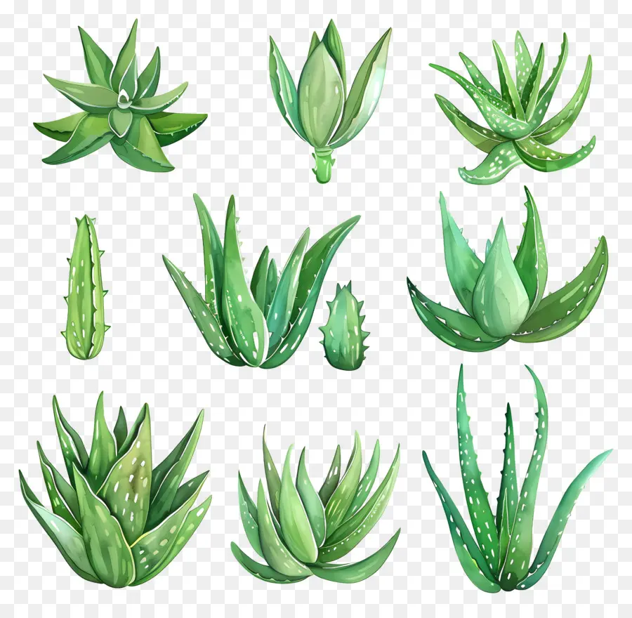 L'aloe Vera，Les Plantes PNG