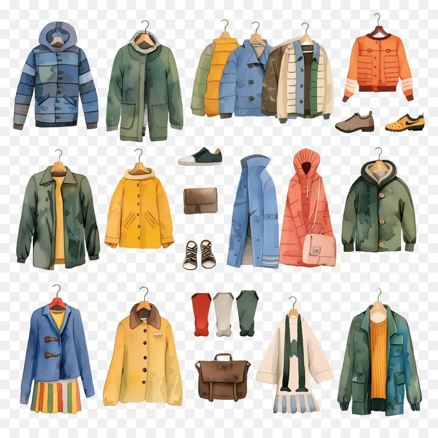 Vêtements，Manteaux D'hiver PNG