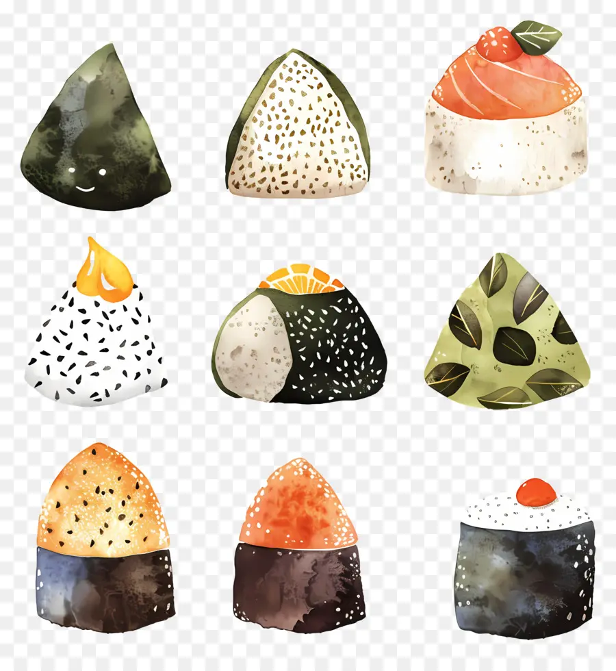 Onigiri，Sushi PNG