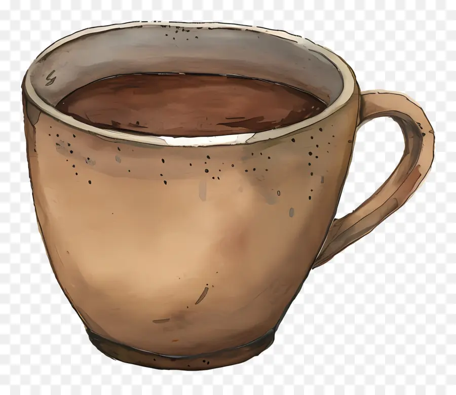 Tasse à Café，Peinture Au Chocolat Chaud PNG