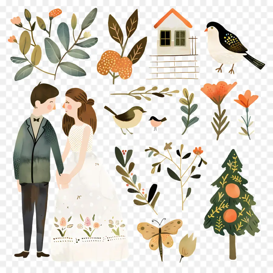 Mariage，Jardin PNG