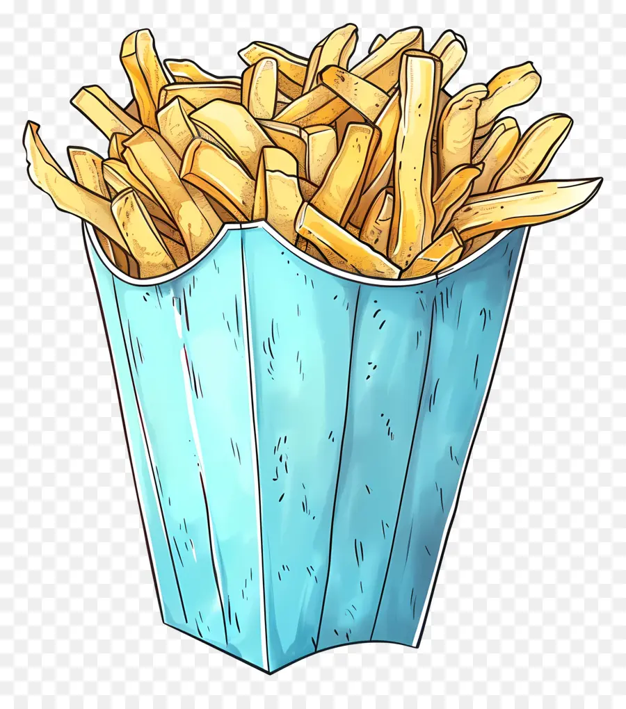 Frites，Récipient En Plastique PNG