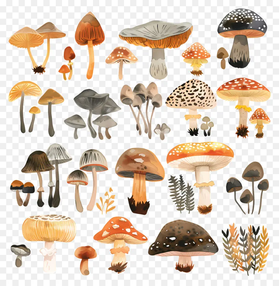 Champignons，La Nature PNG