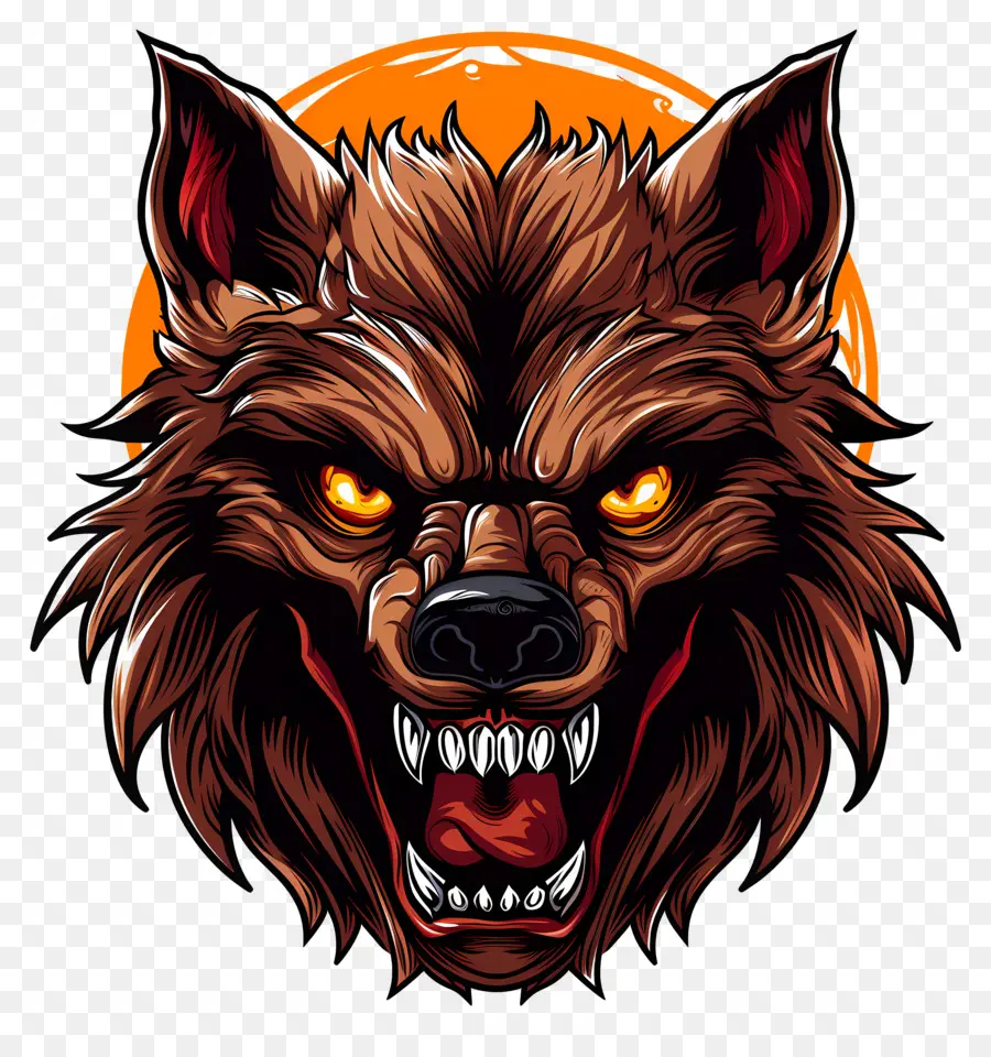 Tête De Loup Garou，Loup Garou PNG