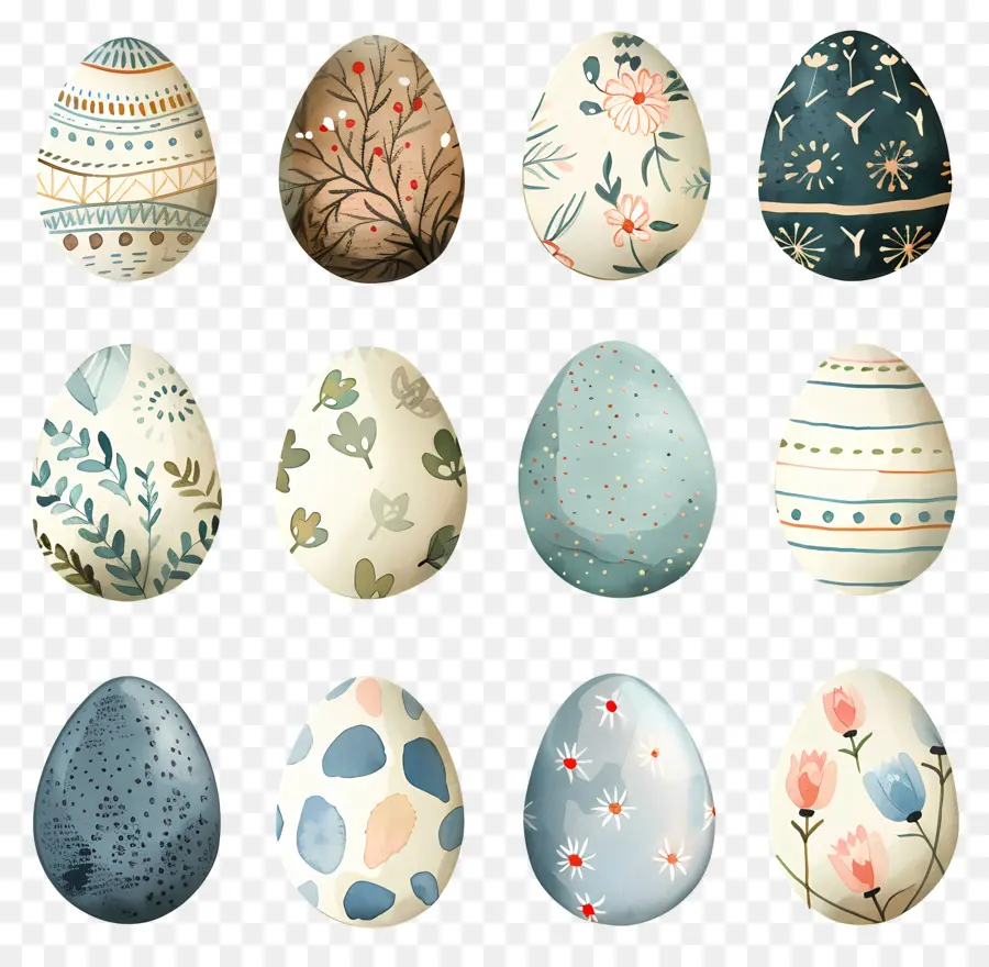 Oeufs De Pâques，Coloré PNG