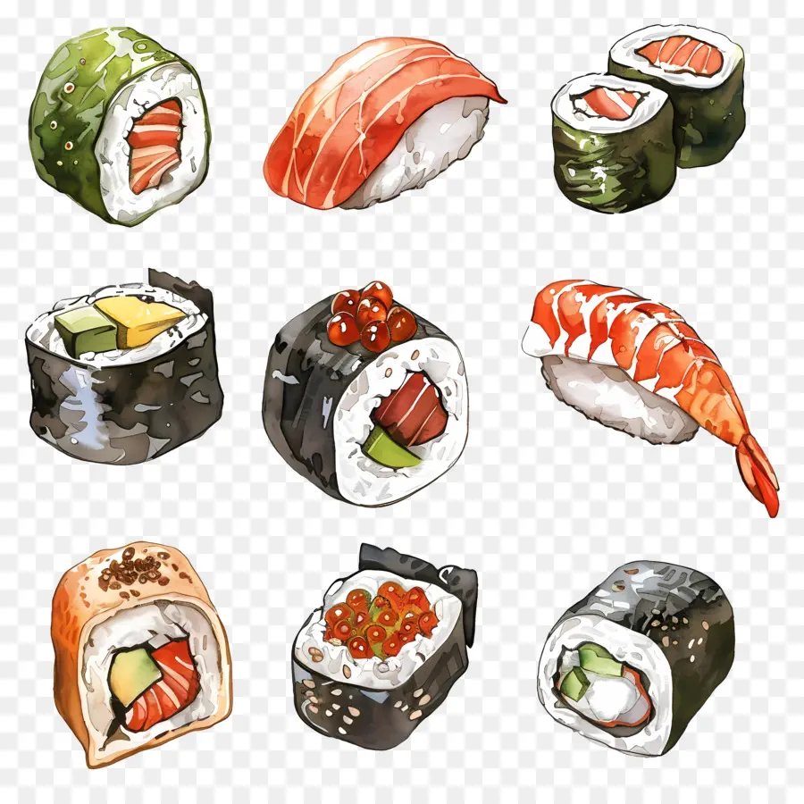 Sushi，Sushi Japonais PNG