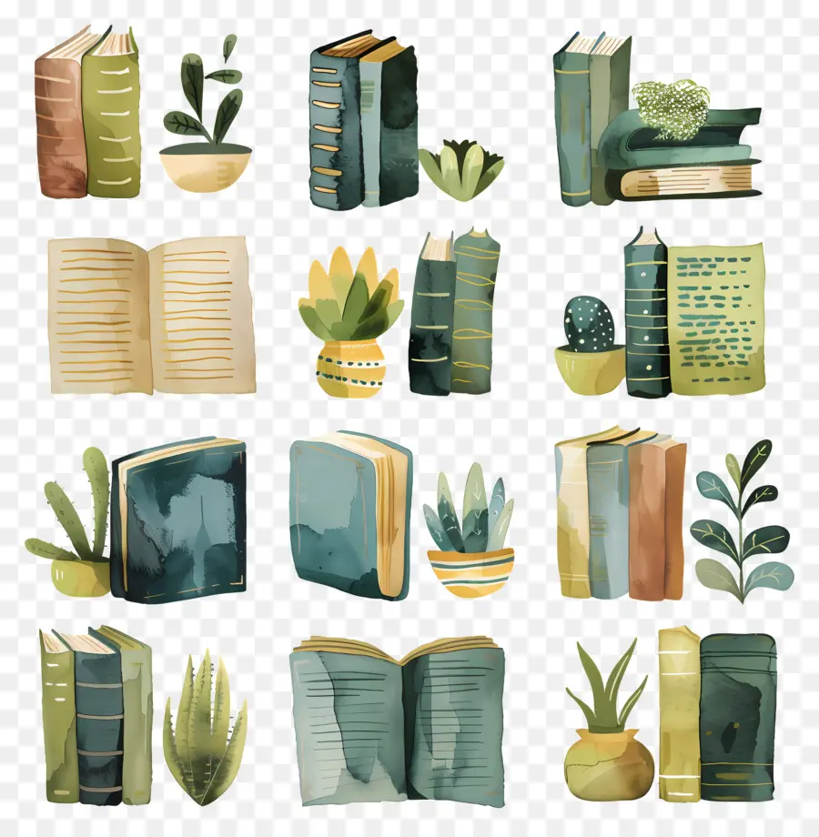 Livres，Les Plantes PNG