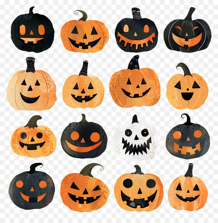 Jack O Lanterns，Citrouille D'halloween PNG