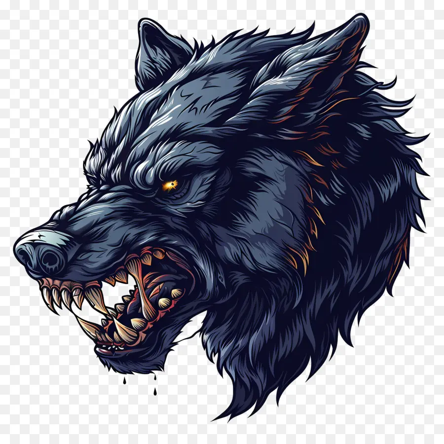 Tête De Loup Garou，Loup PNG