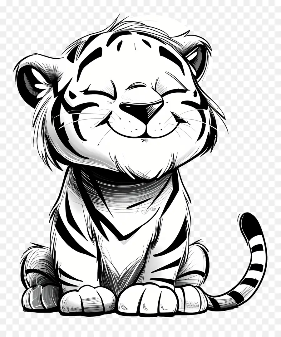 Dessin Animé Tigre，Tigre Blanc PNG