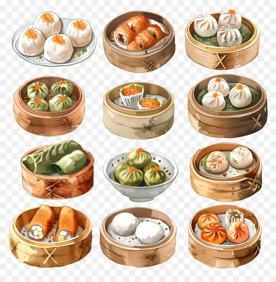 Dim Sum，La Nourriture Chinoise PNG