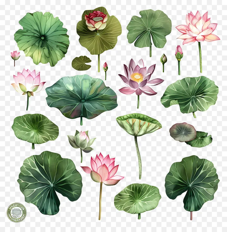 Lotus，Les Nénuphars PNG