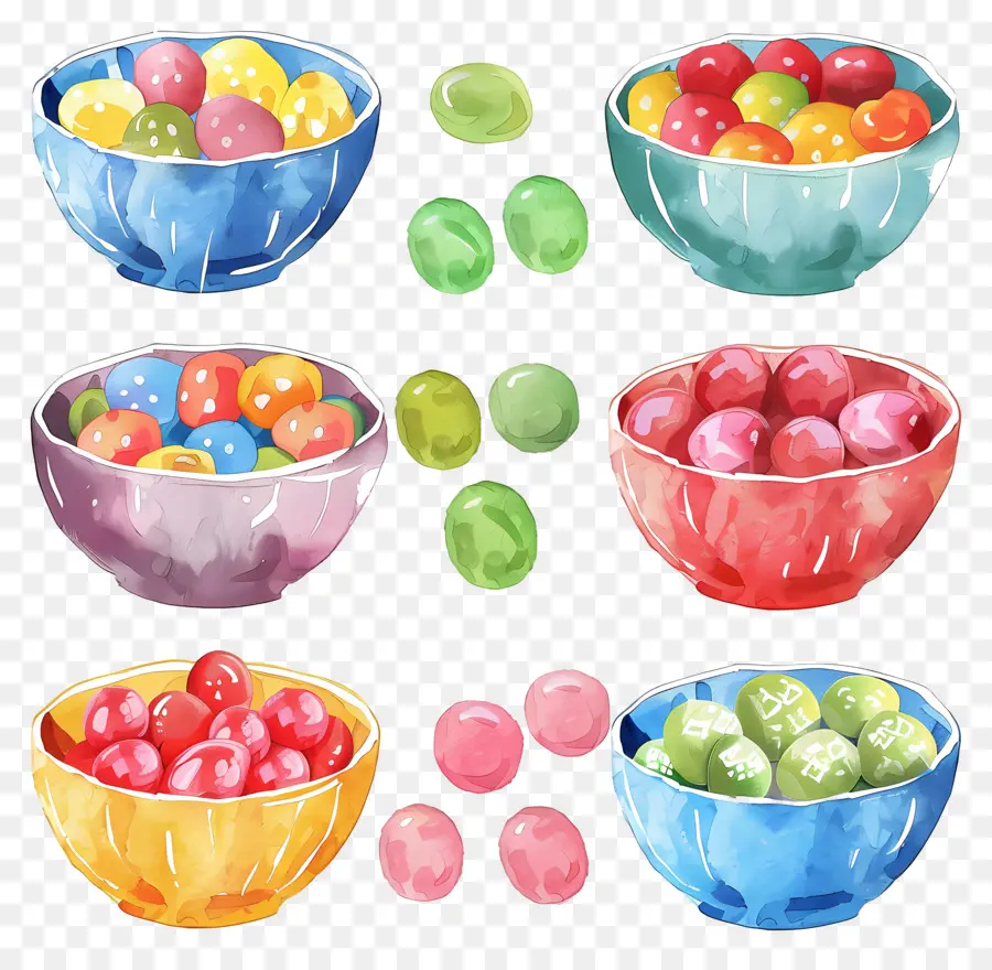 Bol Bonbons，Gumballs PNG