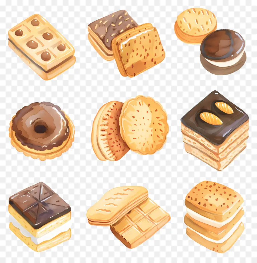 Biscuits，La Nourriture Illustration PNG