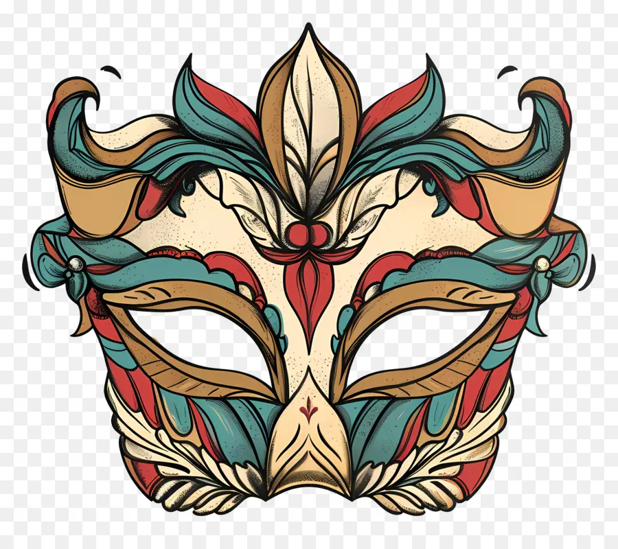 Masque De Venise，Masque Coloré PNG